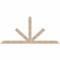 Ekena Millwork Saratoga Smooth Timber Gable Bracket, Douglas Fir, 108"W x 49"H x 1 1/2"D x 5 1/2"F, 11/12 Pitch GBW108X49X0206SAR00SDF - alternate 1